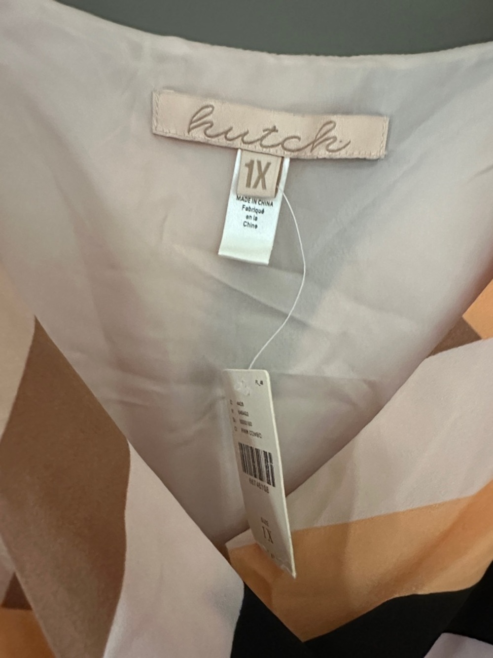 Anthropologie Hutch Geo Wrap Mini Dress Balloon Sleeve Tie Waist wedding guest - Picture 6 of 11